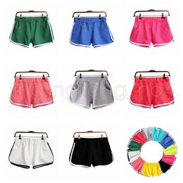 8 Colors Women Cotton Yoga Sport Shorts Gym Homewear Fitness Pants Summer Shorts Beach Running Exercise Pants AAA598 10pcs