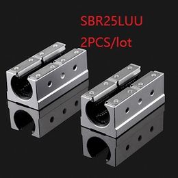 2pcs/lot SBR25LUU 25mm open type linear case unit linear block bearing blocks for cnc router 3d printer parts