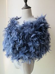 Real Ostrich Feather Fur Cape/Scarf /Poncho for Bride Wedding Party Shawl 9 Colours Fluffy Warm Women