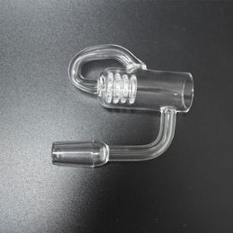 Hot Sale Diamond Knot Loop Quartz Banger 10mm 14mm 18mm Male Female 45 90 Quartz Loop Banger Nails For Glass Bongs Dab Rigs
