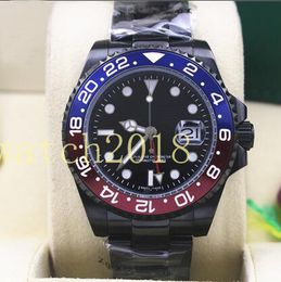Luxury Watch New Style Stainless Steel With Coating Blue Red 40mm 116710 Ceramic Bezel Automatic Mechanical Men Watches Top Quality