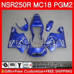 Bodys For HONDA full blue hot NSR250R MC16 MC18 PGM2 NS250 88 89 78HM.45 NSR 250 R NSR250 R RR NSR250RR NSR 250R 88 89 1988 1989 Fairing Kit