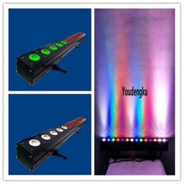 12 pieces indoor led beam bar 14x15W rgbwa led wall washer light external projection pixel led wall wash lights