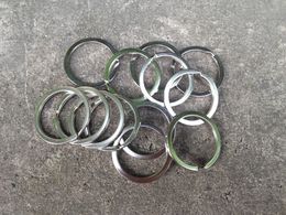 Bright Shiny 32mm Flat Split split rings for keyrings with Silver Plating and 4g Capacity