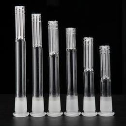 Glass Downstem With 6 Armed Connector 14mm Female To 18mm Male 14F-18M Glass Tube Frosted Joint Dropdown Glass Water Pipe