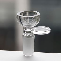 Glass Bowl With 14mm male Joint Glass Herb Holder With Comb Screen for silicone water pipe 698