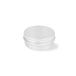 Free Shipping 15ml Aluminum Balm Tins pot Jar 15g cosmetic containers with screw thread Lip Balm Gloss Candle Packaging