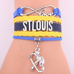 Explosion Mdels Multi-layer Woven Leather Rope Hockey Cuff Bracelets Fashion Charm Letters Jewellery