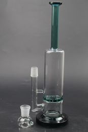 Straight Glass Bong Water Pipes Hookahs Covered with Tree Recycler Bubbler Oil Rigs 13 Inch Tall 18.8mm Joint Honeycomb Dab Beaker