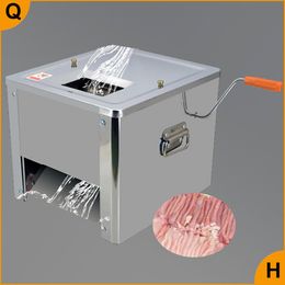 Qihang_top High Efficiency Commercial Meat Mutton Beef Slice Cutter Shredding Cutting Machine Electric Manual Meat Slicer Machine