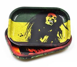 Metal Tobacco Smoking Rolling Tray Plate Handroller Dollar Case Machine Tools Storage