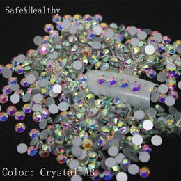 1440 pcs/Pack SS3-SS50 Crystal AB Nail Art Decorations Rhinestones For 3d Charm Glass Flatback Non Botfix DIY Nails Decorations B