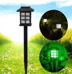 Outdoor Solar Lawn LED Lights Multicolor Stainless Steel Garden lights Waterproof Street Lamp For Garden Decoration