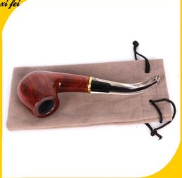 Red wood pipe men's introduction of portable filter tobacco accessories