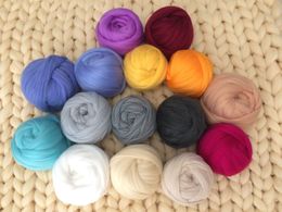 1000g/Ball New Super Chunky Arm Knitting Yarn Blanket Bulky Yarn Merino Wool Imitation Thick Yarn Christmas Gift