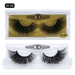 Messy Mink Hair False Eyelashes Natural Look Thick High-grade Mink Fur Hair Handmade Fake Lashes Black DHL Free YL0073D