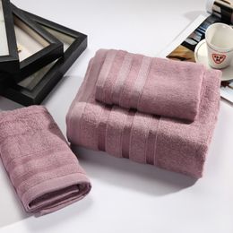 3 Pieces High Grade Bamboo Fibre Bathe Towel Washcloth Soft Comfortable Pro-skin