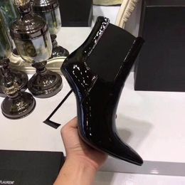 2018 new high heeled pointy short boots, fashionable, simple, multicolored, goddess, designer, ladies' boots, size 35-40.