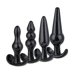 Sex toy massager Anal Plug Beads Jelly Toys Skin Feeling Dildo Adult for Men Products Butt Woman