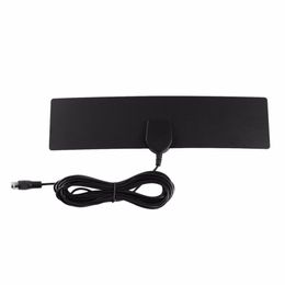 Freeshipping Amplified HDTV Antenna 25 Miles Range Digital Indoor US Plug TV Antenna Signal Amplifier Booster Cable Full 1080 4K