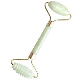 Jade Stone Needle Derma Face Arms Neck Massage Roller Ancient-Face-Body-SPA-Massage Roller Facial Massager Jade Thin face beauty device