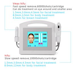 Vmax Hifu 60000 Shots High Intensity Focused Ultrasound equipments face lift Wrinkle Removal 2 in 1 body Facial beauty machine 11 cartridge