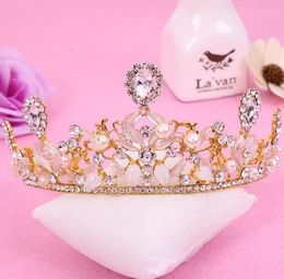 European Baroque crown alloy diamond jewelry, bridal crown bridal headwear
