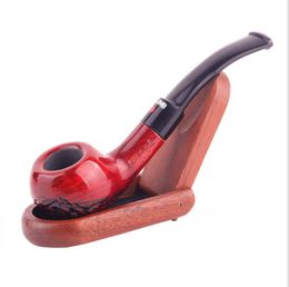 Curved apple, little red dot, classic pipe, mini palm, portable mahogany pipe.