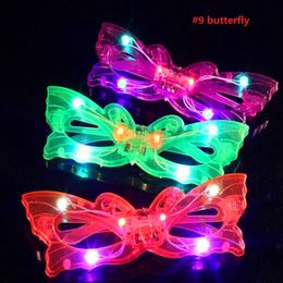 Woman Man Boy Girl Blinking LED Blind Eye Glasses Light Up Flashing Glasses Eye Mask Glow Party Supplies Wedding Decoration