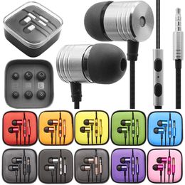 For Xiaomi HIFI Headphones In-ear Earbud Noise Cancelling Earphones Remote and Mic For Xiaomi Samsung Sony LG with Crystal Package