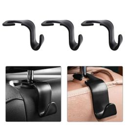 Universal Car Seat Back Hooks Hanger Headrest Mount Storage Hook Clips for Bag Purse Cloth Grocery Car Interior Accessories