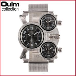 Three Time Display Quartz Mens Military Army Sport Wrist Watch latest trend high quality design fashion watch 20182839