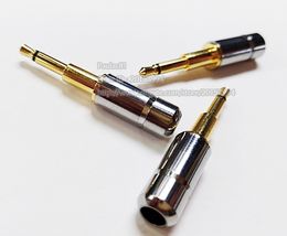 Audio Connectors, Golden Plated 2.5mm Mono Male Audio Headphone Jack Converter Adapter Connector/5PCS