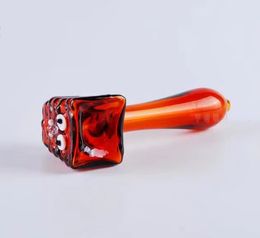 New amber pipe Wholesale Glass bongs Oil Burner Glass Water Pipes Rigs Smoking Free