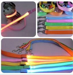 Nylon LED Pet Dog Collar,Night Safety Flashing Glow In The Dark Dog Leash,Dogs Luminous Collars Pet Supplies Dropship