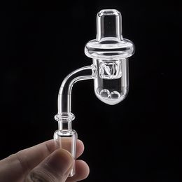 Set Quartz Banger+Quartz Carb Cap+Insert Quartz Ball Cap OD 31mm quartz banger nail 10mm 14mm 18mm for Glass Water Pipes