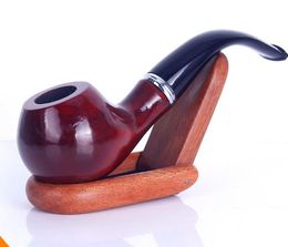 Real - Wood Manual Tobacco Pipe Filtering Resin Pipe Imitating Red Wood Pipe