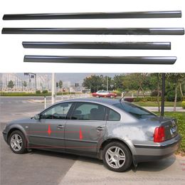 High quality stainless steel 4pcs car door body side door protection scuff trim,decoration sticker for Passat B5