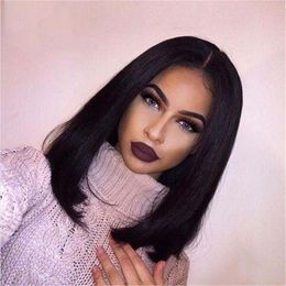 Short Bob Cut Style Wig Lace Front Human Hair Wigs For Black Women Brazilian Remy Hair Straight Lace Front Wigs