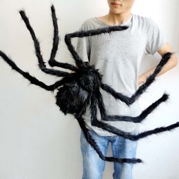 Spider Halloween Plush Toys Black Multi Colour Spider Haunted House Bar Party Festive Prop Stage Indoor Outdoor Toys Party Supplies WX9-968