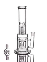 15.7 inchs Function Water Pipe Glass Bubbler heady Glass Dab Rigs Thick glass Water Bongs Smoke Pipe Hookahs With 18mm