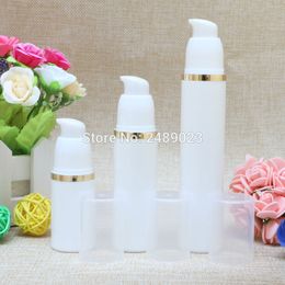 Gold Line Plastic Travel Bottles Empty DIY Portable Cosmetic Packaging With Airless Bottle Packing 100pcs/lot