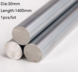 1pcs/lot 30x1400mm Dia 30mm linear shaft 1400mm long hardened shaft bearing chromed plated steel rod bar for 3d printer parts cnc router