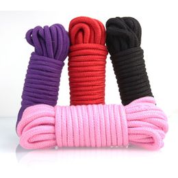10 Meters Long Thick Strong Cotton Rope Fetish Sex Restraint Bondage Ropes Harness Flirting SM Adult Game Sex Toys for Couples