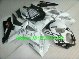 Hi-Grade Motorcycle Fairing kit for SUZUKI GSXR1000 K7 07 08 GSXR 1000 2007 2008 ABS Plastic White black Fairings set+Gifts SX12