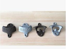 20pcsVintage Antique Bottle Beer Opener High Quality Wall Mounted Hanging Wall Hook Beer Openers Mount Copper Cap Metal Retro without screws