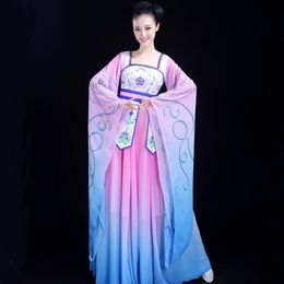 Chinese folk dance fairy fancy costume women's classical dance dress traditional oriental clothing ancient royal Stage Dance wear