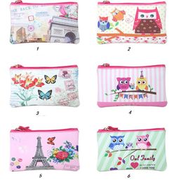 floral make up case Travel Makeup Bags Women Cosmetic Bag Pouch Clutch Handbag Hanging Jewellery Casual Owl Purse coin money bag