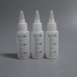 30ML Oil bottle Empty bottle unicorn bottle with white cap ,empty container with scale screen printing F20172914