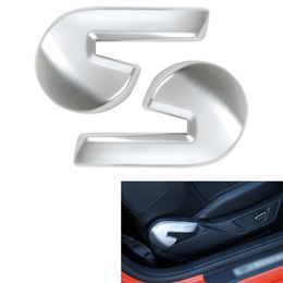 Car Seat Adjusting Handle Decoration Trim Cover For Ford Mustang 2015 High Quality Auto Interior Accessories234z